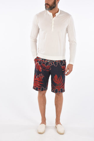 T-shirt henley a manica lunga