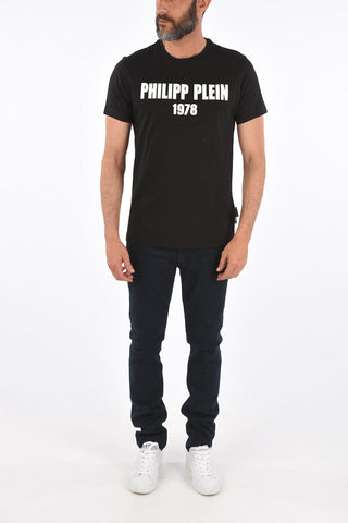 HOMME printed crew-neck t-shirt