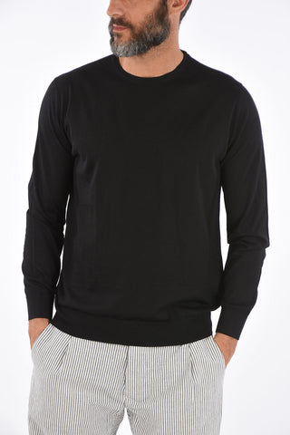 virgin wool crew-neck sweater