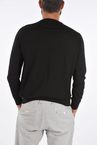 virgin wool crew-neck sweater
