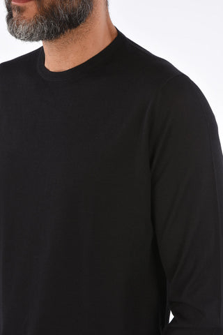 virgin wool crew-neck sweater