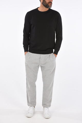 virgin wool crew-neck sweater