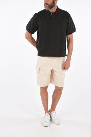Cotton 3 button polo shirt