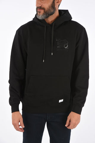 printed hooded sweatshirt
