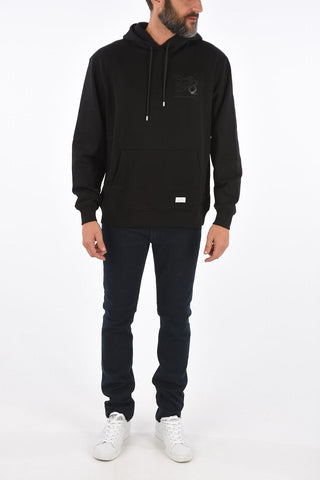 printed hooded sweatshirt