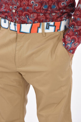 printed chinos