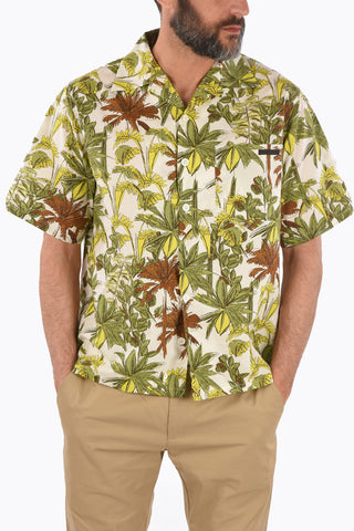 camicia stampata con taschino