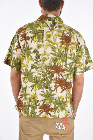 camicia stampata con taschino