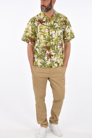 camicia stampata con taschino