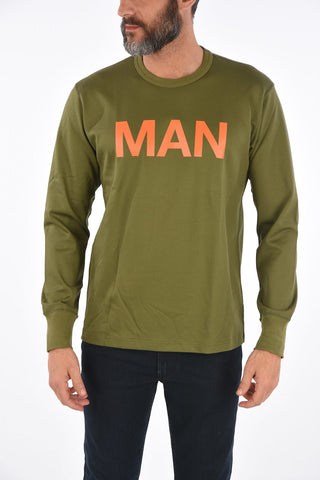 printed crew-neck sweatshirt