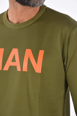 printed crew-neck sweatshirt