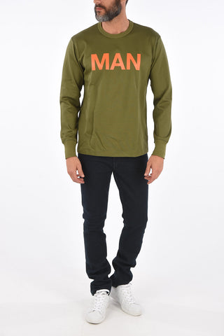 printed crew-neck sweatshirt
