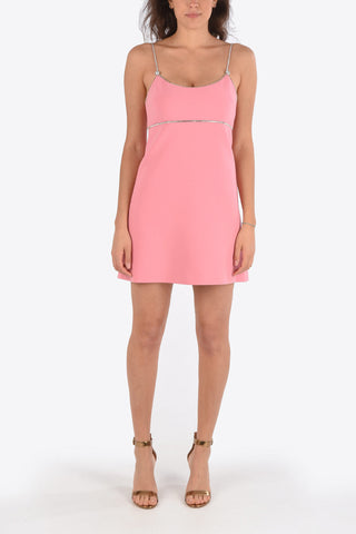vestito prendisole mini spaghetti strap con dettaglio gioiello