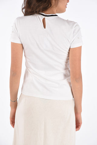pearl embellished t-shirt