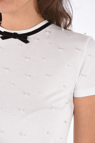 pearl embellished t-shirt