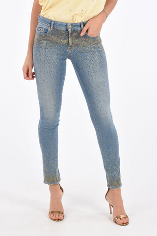 JEANS COUTURE jeans skinny fit con strass a vita regolare