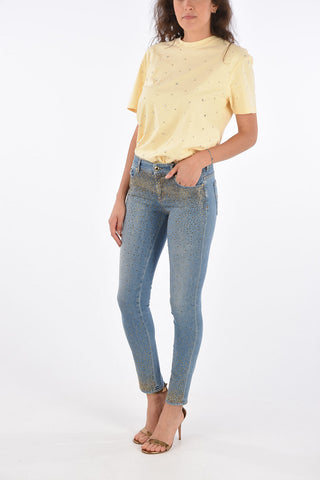 JEANS COUTURE jeans skinny fit con strass a vita regolare