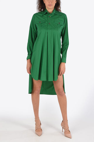 Asymmetric shirtdress