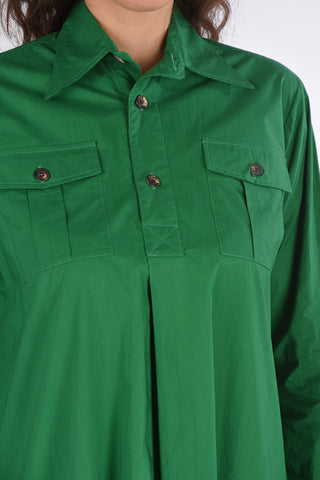 Asymmetric shirtdress