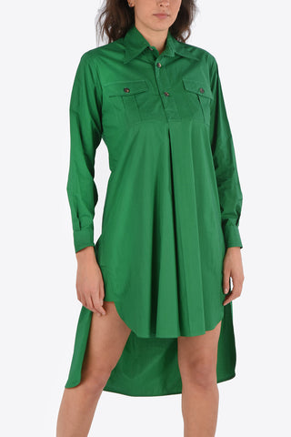 Asymmetric shirtdress