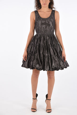 silk above knee  a-line dress