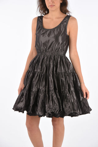 silk above knee  a-line dress