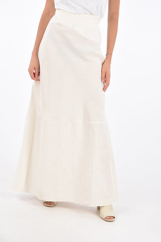 Peplo Hem Midi Skirt