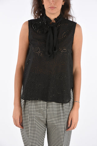 top sangallo collo con fiocco