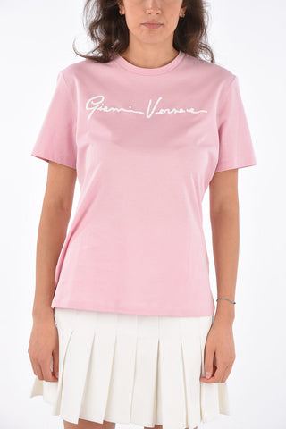 Embroidered crew-neck t-shirt