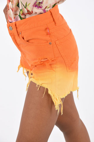 High Rise Distressed Hot Pants