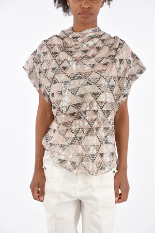 Silk IMANY Blouse with Lurex Details