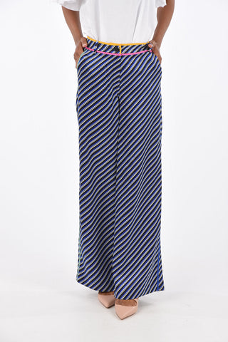 Striped Silk Pants