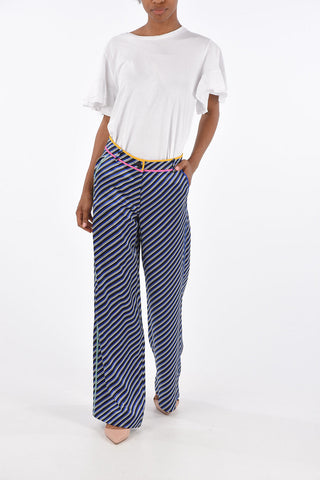 Striped Silk Pants