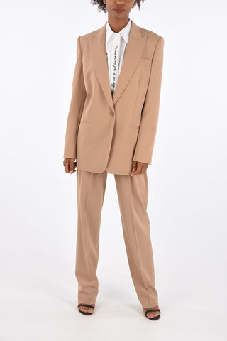 Jetted Pocket Peaked Lapel Blazer