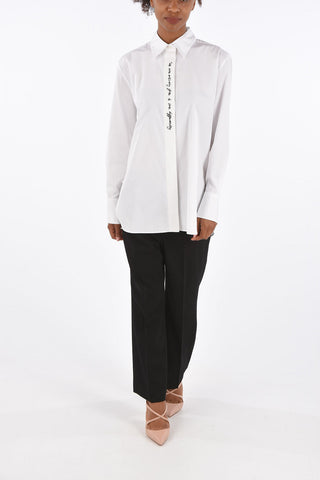 WE ARE THE WEATEHER Embroidered Spread Collar Shirt