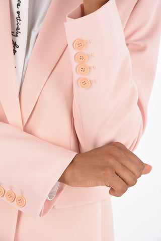 Flap Pocket Peaked Lapel Blazer