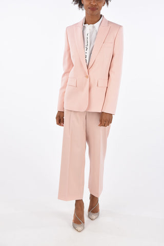 Flap Pocket Peaked Lapel Blazer