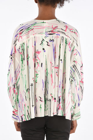 Stretch Silk AMBA Printed Blouse