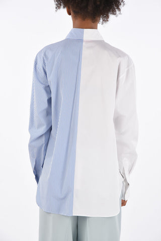 Striped Hidden Closure Shirt