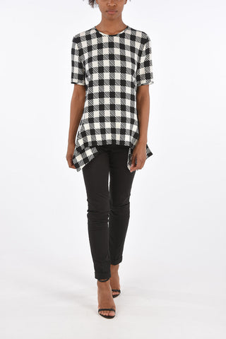 Gingham Checkered Oversized Blouse