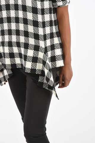 Gingham Checkered Oversized Blouse