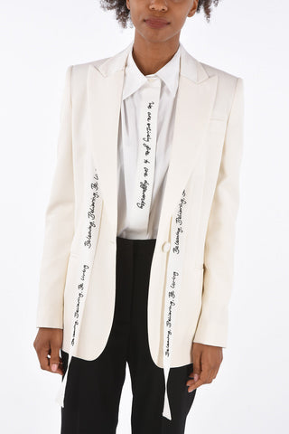 WE ARE THE WEATEHER Lined Peaked Lapel Blazer