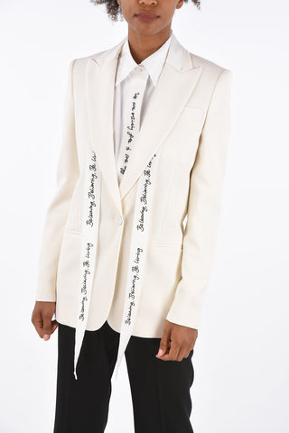 WE ARE THE WEATEHER Lined Peaked Lapel Blazer