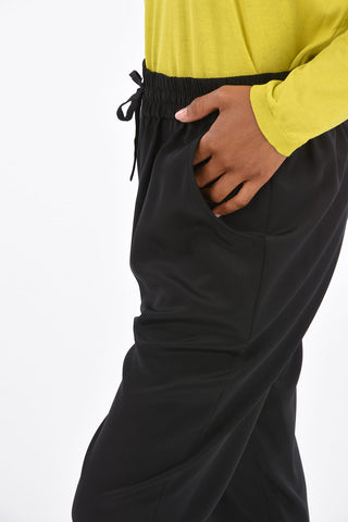 Elastic Waist Silk Pants