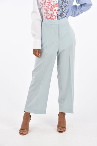 2 Pocket Straight Fit Cropped Pants