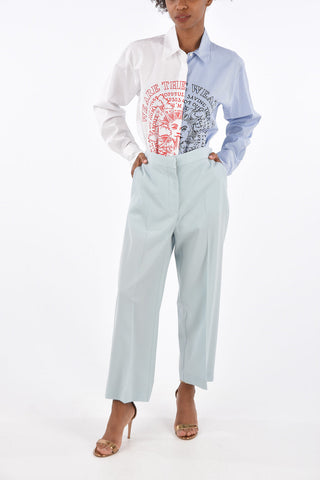 2 Pocket Straight Fit Cropped Pants
