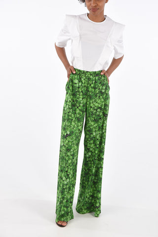 Joggers Palazzo in Seta Stampata