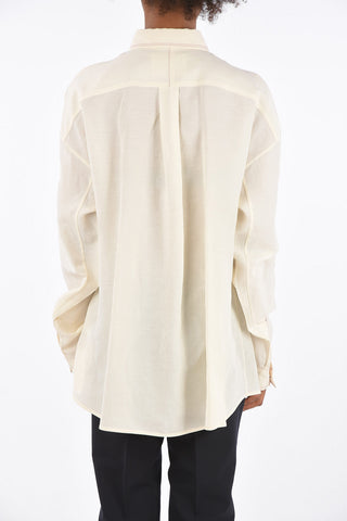 Long Sleeve Spread Collar Blouse