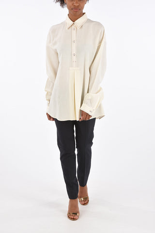 Long Sleeve Spread Collar Blouse