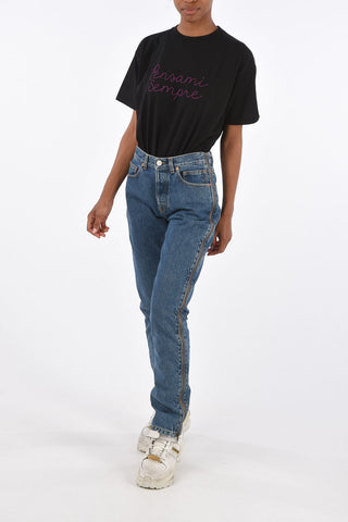 Jeans STRIPPER a Vita Alta con Zip Laterali